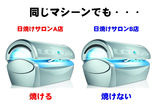 同じ日焼けマシンなのに焼け方が違う？ | 業務用日焼けマシン販売 株式会社コロンブスジャパン